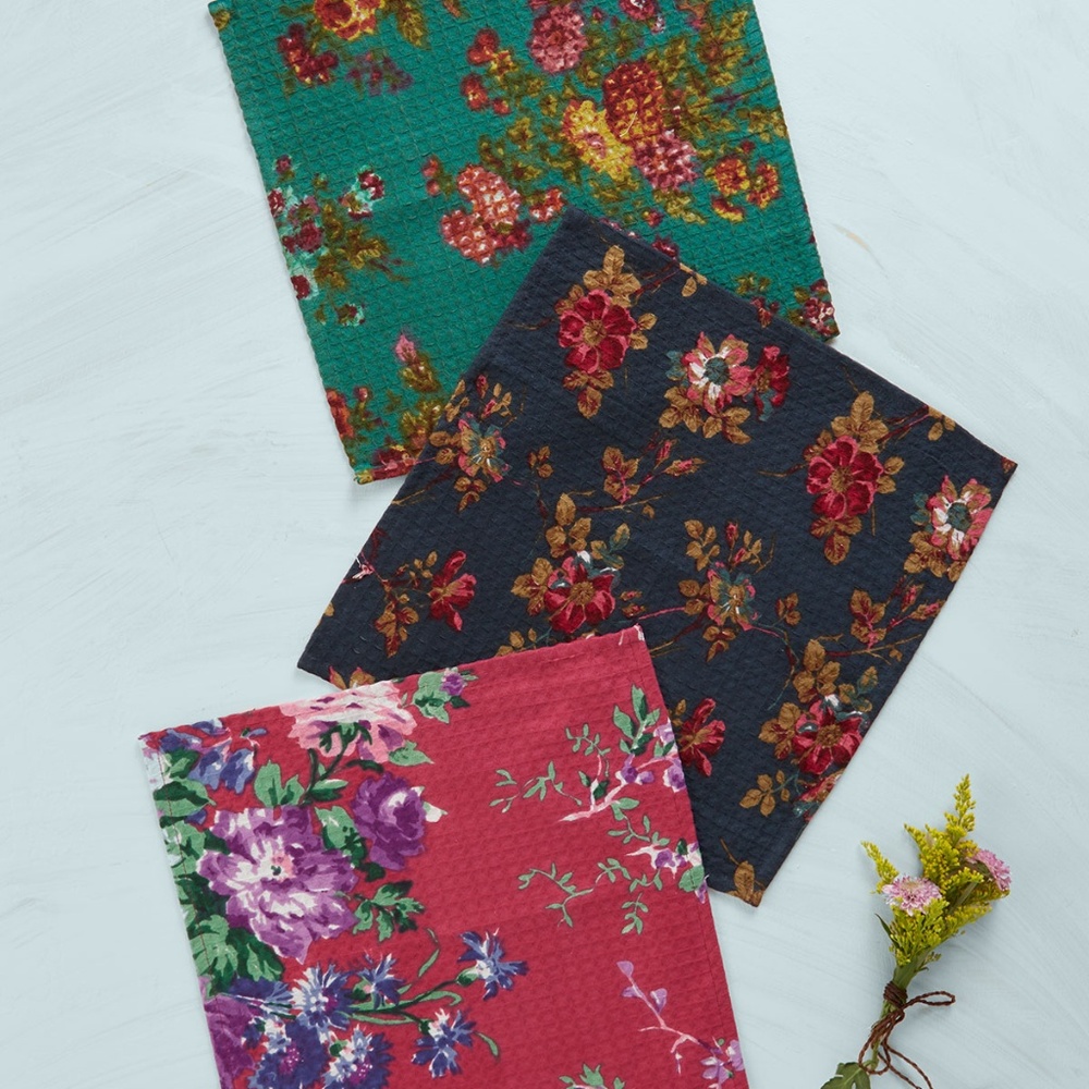 April Cornell Artist Garden Dishcloth Bundle of 6 - Picture 3 of 4